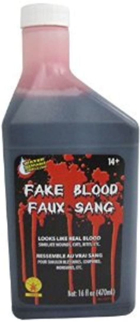 fake blood on clothing stains|non staining stage blood.